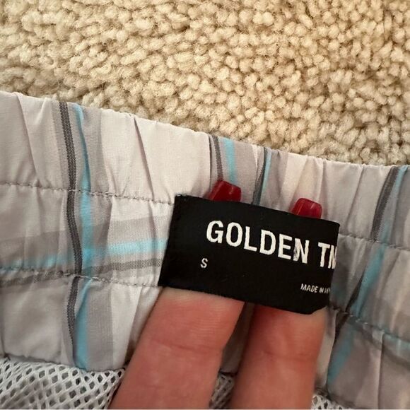 Aritzia Golden Tna White checkered/plaid print cargo jogger pants - Picture 9 of 11